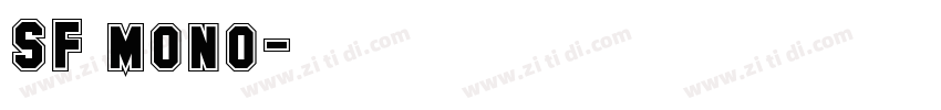 SF mono字体转换